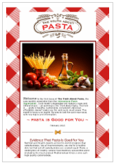 The Truth About Pasta Newsletter is out !